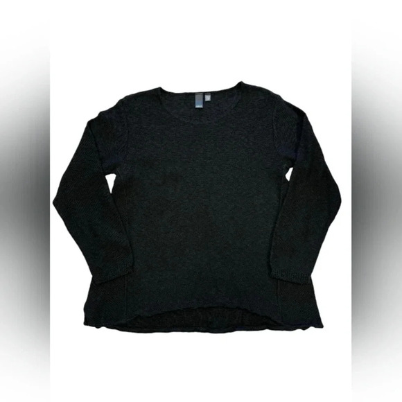 Shannon Passero Knit Sweater Black Flare High Low Womens Size Small. - Picture 4 of 9